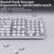 EWEADN V20 Punk Typewriter Mechanical Gaming Keyboard With Round Keycaps And Backlight 7