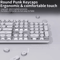 EWEADN V20 Punk Typewriter Mechanical Gaming Keyboard With Round Keycaps And Backlight 7