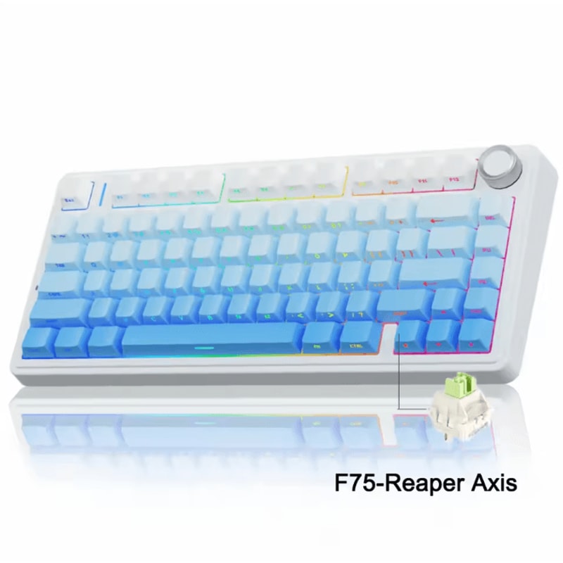 AULA F75 Wireless Mechanical Keyboard With Triple Mode Connection And RGB Lighting 10