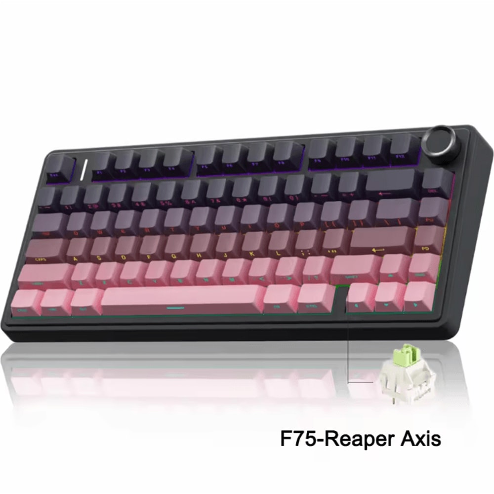 AULA F75 Wireless Mechanical Keyboard With Triple Mode Connection And RGB Lighting 11