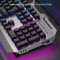 EWEADN GX80Z Gaming Silent Keyboard With All Metal Panel USB Wired Backlight 4