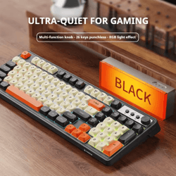 eweadn g98 gaming and office keyboard with rainbow backlit usb wired connection
