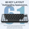 APAYADO K61 Mini Mechanical Keyboard Wired 61 Keys Phantom RGB Portable Gaming Keyboard 0