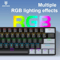 APAYADO K61 Mini Mechanical Keyboard Wired 61 Keys Phantom RGB Portable Gaming Keyboard 2