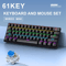 APAYADO K61 Mini Mechanical Keyboard Wired 61 Keys Phantom RGB Portable Gaming Keyboard 3