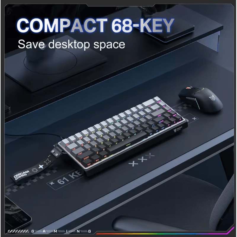 ONIKUMA G69 Magnetic Gaming Keyboard 60 Percent Wired High Speed Response 1