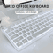 EWEADN GX710S Office Keyboard Silent All Metal Panel With Water Drop Keycaps Wired For Game And Off 0