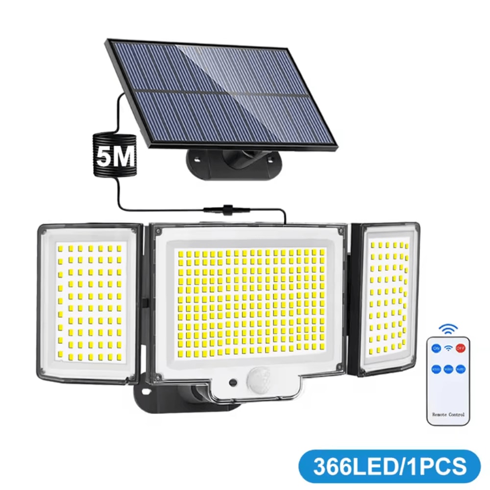 Solar Outdoor Motion Sensor Security Lights With Waterproof Flood Design 10
