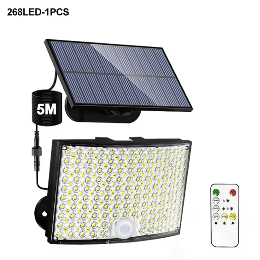 Solar Outdoor Motion Sensor Security Lights With Waterproof Flood Design 8