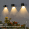 LED Solar Light Outdoor Garden Square Wall Lamp Outdoor Courtyard Garden Fence Lighting Wall Decora 2
