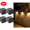 LED Solar Light Outdoor Garden Square Wall Lamp Outdoor Courtyard Garden Fence Lighting Wall Decora 6