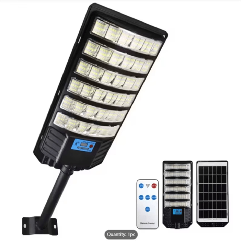 Commercial Solar Street Light 100000LM Outdoor LED Dusk To Dawn Waterproof Security Lamp 9