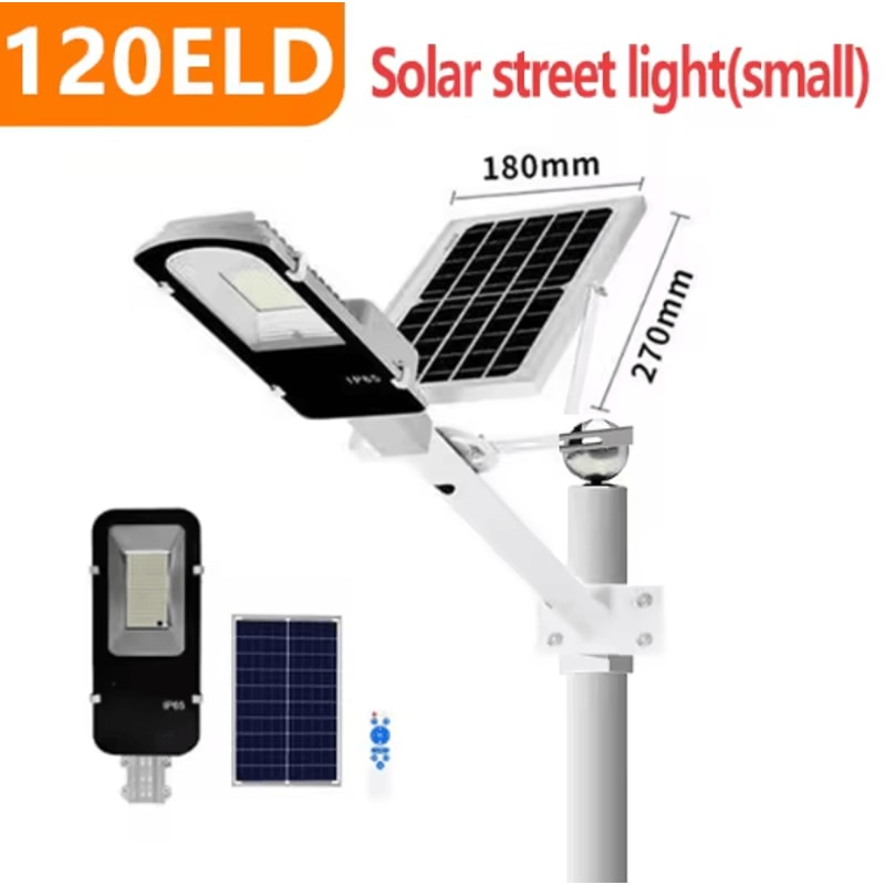 200W Powerful Solar Street Light Outdoor 6000mAh Waterproof Dusk To Dawn Garden Garage Lamp 6