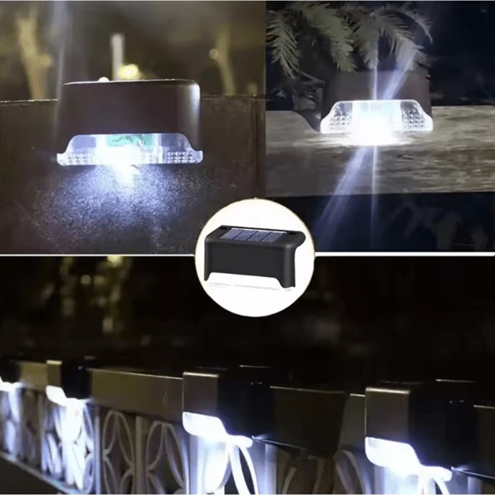 Solar LED Outdoor Garden Lights Deck Lamp Step Lamp Waterproof Solar Step Light Patio Decor 9