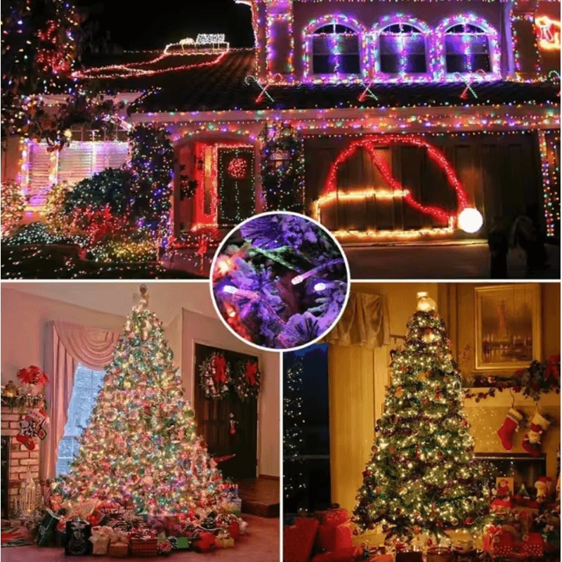 Solar String Lights Outdoor LED Fairy Lights With 8 Modes Solar Powered Hanging Lights For Patio Ga 1