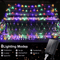 Solar Net Lights Outdoor Waterproof Mesh Lights 200 LED And 100 LED For Garden Patio Wall Roof Balc 2