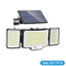 366 LED Solar Motion Sensor Outdoor Security Lights With 3 Heads Waterproof Garden Flood Light 5