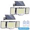 366 LED Solar Motion Sensor Outdoor Security Lights With 3 Heads Waterproof Garden Flood Light 6