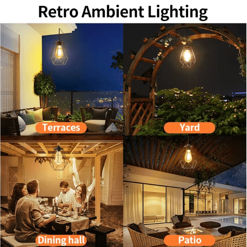 Solar Pendant Lights Indoor And Outdoor Super Bright Waterproof Solar Shed Light For Bedroom Living 4