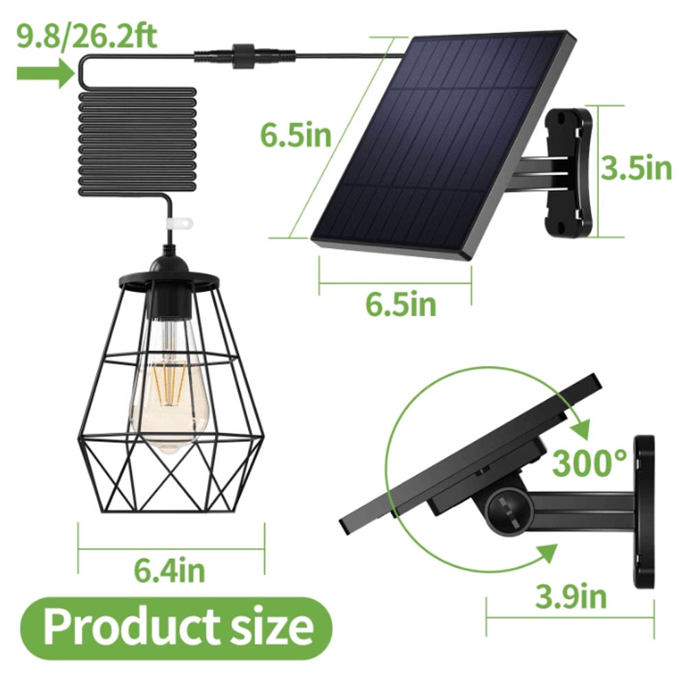 Solar Pendant Lights Indoor And Outdoor Super Bright Waterproof Solar Shed Light For Bedroom Living 5