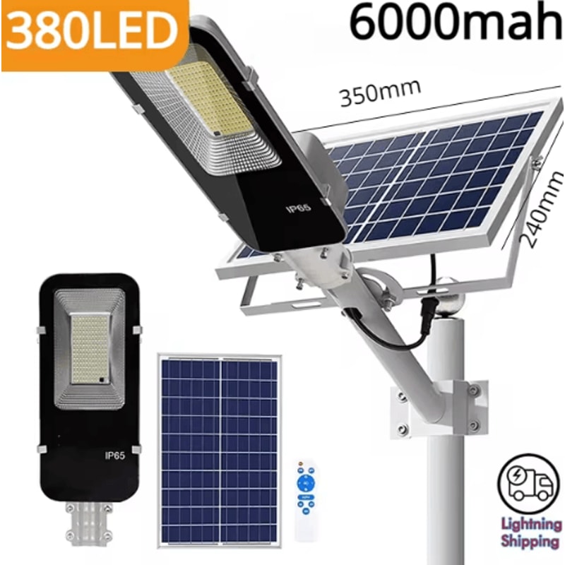 200W Powerful Solar Street Light Outdoor With 6000mAh Battery Waterproof Automatic Dusk To Dawn Gar 7