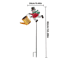 Solar Snowman Kettle Outdoor Garden Lights Hanging LED Santa Claus Watering Can Light Solar Light F 6