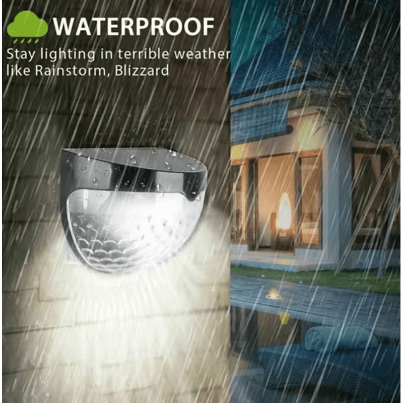 LED Solar Light Outdoor Wall Lamps Energy Garden Lamps Waterproof Solar Fence Lamp For Christmas De 1