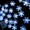 Outdoor Snowflake Solar Light String 5M 7M 12M Garland Lights For Garden Christmas Wedding Party De 0