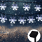 Outdoor Snowflake Solar Light String 5M 7M 12M Garland Lights For Garden Christmas Wedding Party De 5
