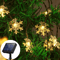 Outdoor Snowflake Solar Light String 5M 7M 12M Garland Lights For Garden Christmas Wedding Party De 6