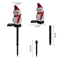 Festive LED Solar Snowman Garden Stake Lights For Outdoor Decor 4