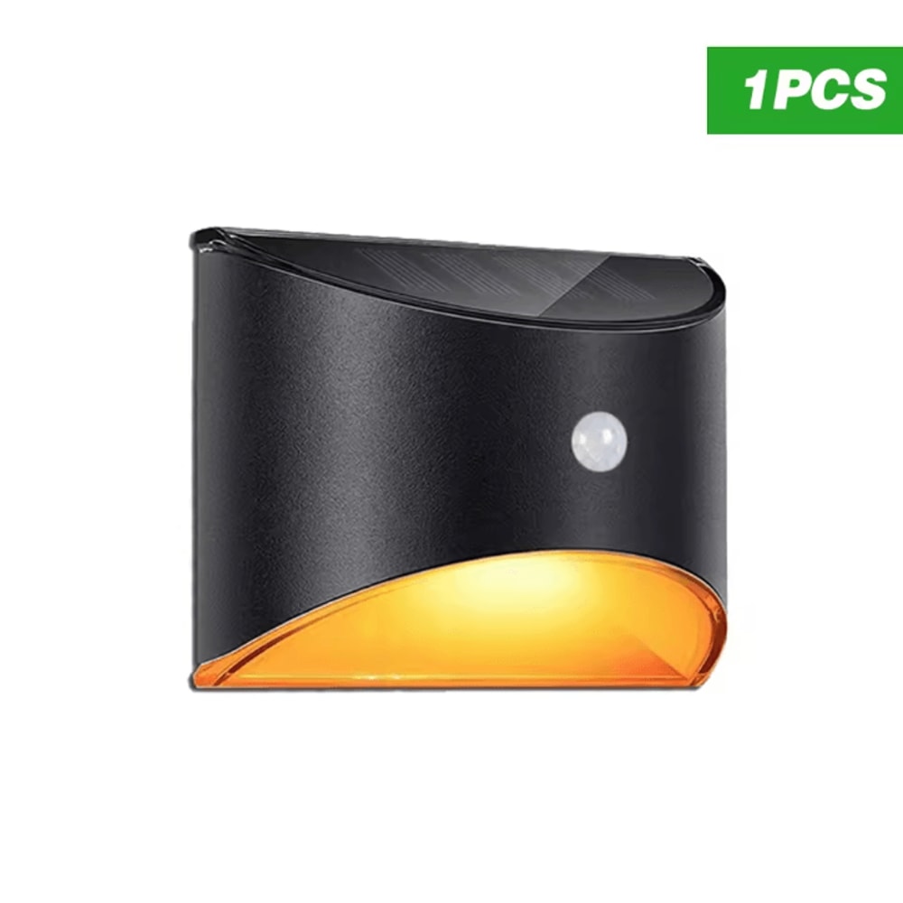 Solar Outdoor LED Motion Sensor Wall Light Waterproof Garden Pathway Lamp 6