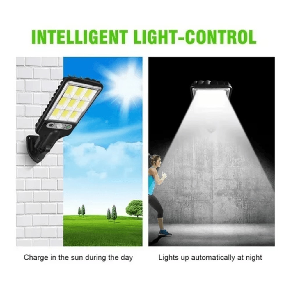 Solar Outdoor LED Motion Sensor Light Auto OnOff Weatherproof Garden Wall Lamp 3
