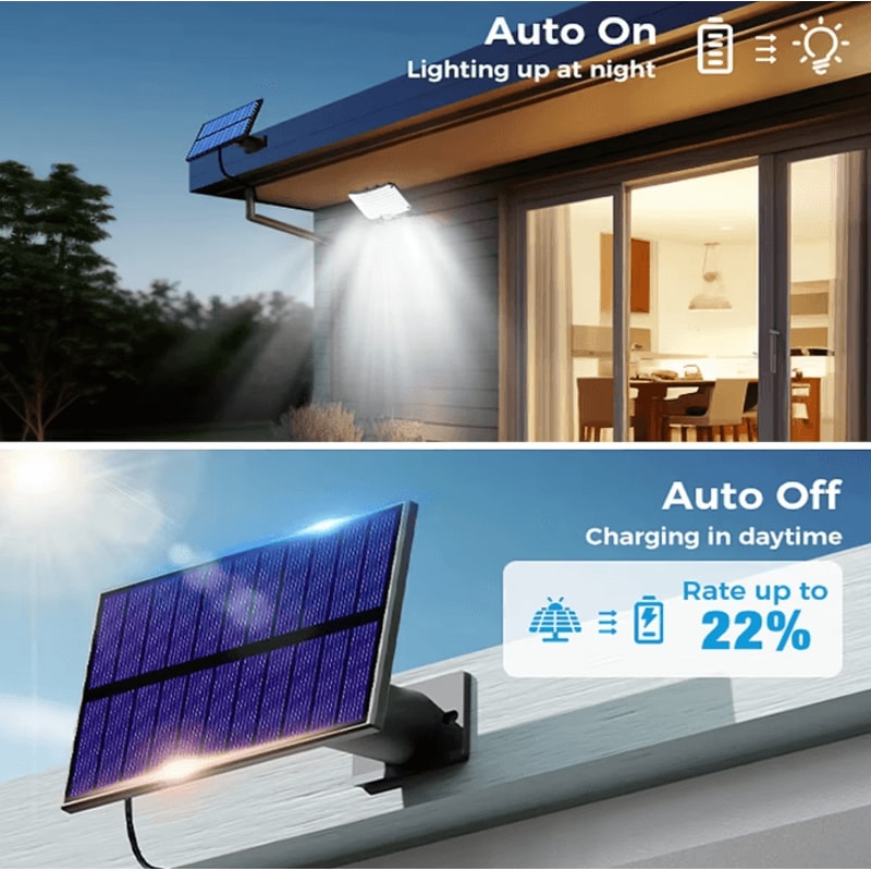 Solar 234 LED Outdoor Motion Sensor Flood Light Super Bright RemoteControlled Wall Security Lamp 2