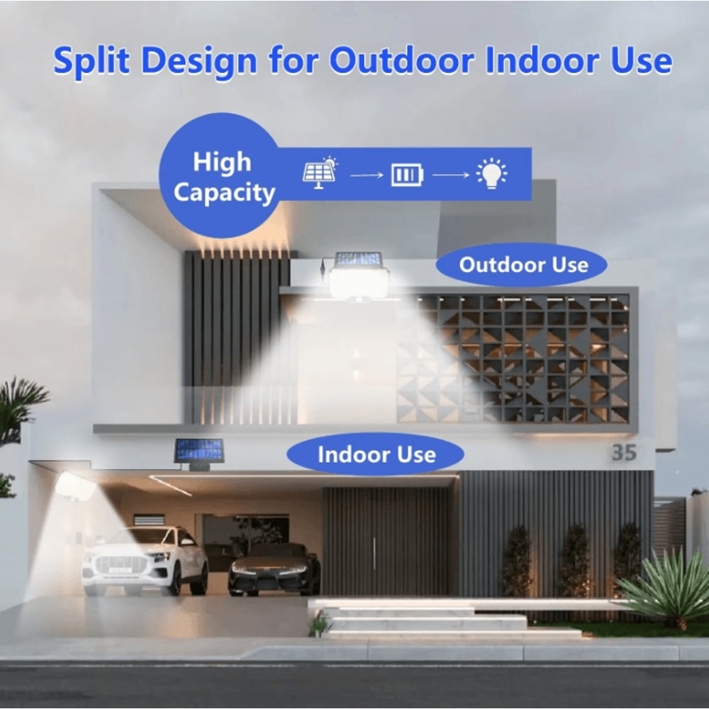 Solar 234 LED Outdoor Motion Sensor Flood Light Super Bright RemoteControlled Wall Security Lamp 3