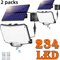 Solar 234 LED Outdoor Motion Sensor Flood Light Super Bright RemoteControlled Wall Security Lamp 8