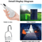 Solar USBSolar Dual Charging Portable LED Bulb Waterproof Emergency Outdoor Light 2