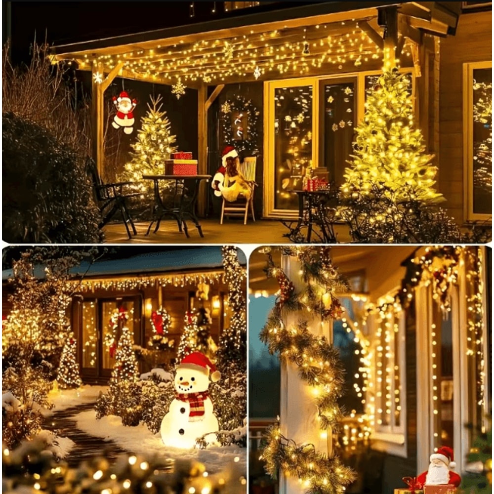 Solar LED Starry Sky String Lights 8 Modes Outdoor Yard Party Decor 4