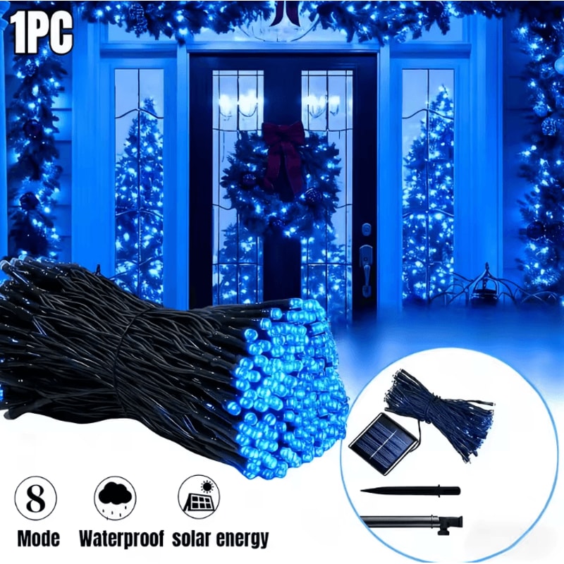 Solar LED Starry Sky String Lights 8 Modes Outdoor Yard Party Decor 5