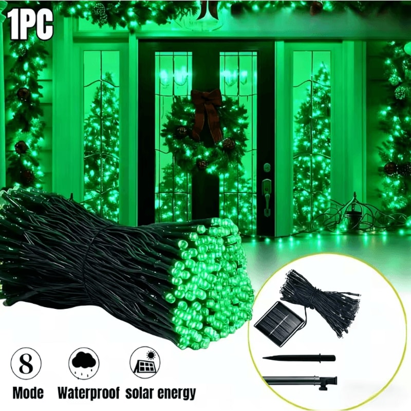 Solar LED Starry Sky String Lights 8 Modes Outdoor Yard Party Decor 8