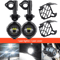 40W LED Motorcycle Auxiliary Driving Fog Lights Super Bright 6000K Universal Spot Lamps 8