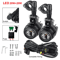 40W LED Motorcycle Auxiliary Driving Fog Lights Super Bright 6000K Universal Spot Lamps 2