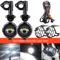40W LED Motorcycle Auxiliary Driving Fog Lights Super Bright 6000K Universal Spot Lamps 6