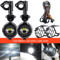 40W LED Motorcycle Auxiliary Driving Fog Lights Super Bright 6000K Universal Spot Lamps 6
