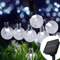 Solar Outdoor Bubble Ball String Lights Waterproof LED Atmosphere Lighting For Yard Patio Parties 4