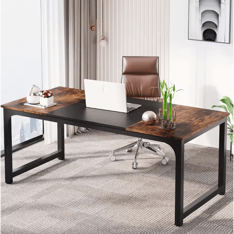 Tribesigns Modern Large Computer Desk Home Office Workstation Table 1