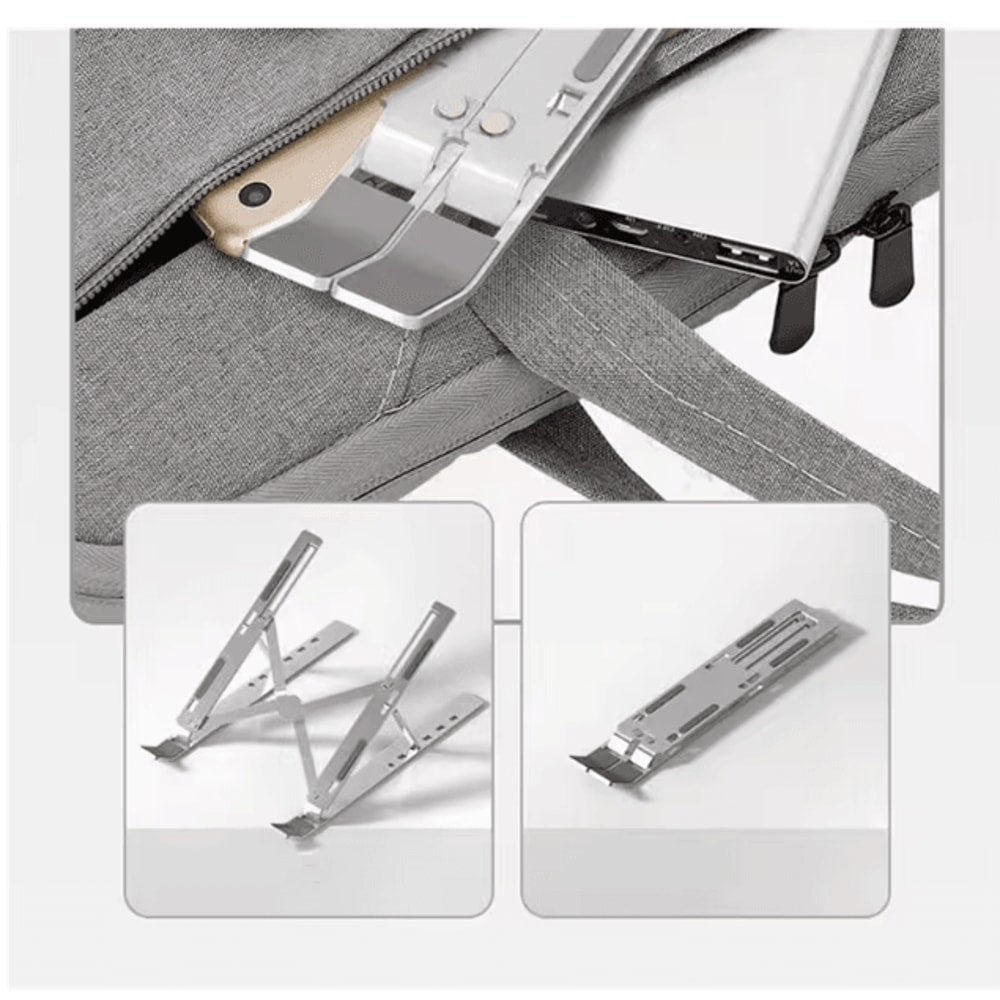 Portable Foldable Aluminum Laptop Stand Adjustable Notebook Support Bracket 1