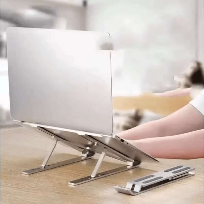 Portable Foldable Aluminum Laptop Stand Adjustable Notebook Support Bracket 2