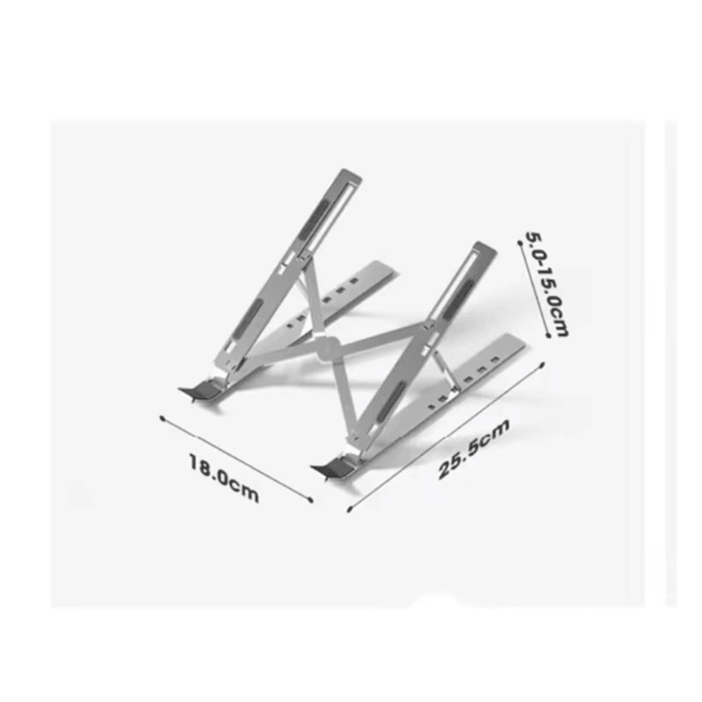 Portable Foldable Aluminum Laptop Stand Adjustable Notebook Support Bracket 4