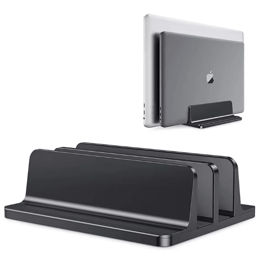 Adjustable Aluminium Vertical Laptop Stand Portable Notebook Support Holder 0